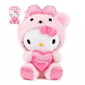 7세여아선물 헬로키티 핑크 곰돌이 인형옷 하트 코스튬 고양이