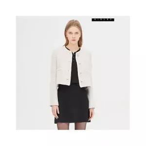 시슬리 브리지 트위드 트리밍 크롭 자켓 SAJK114111238810