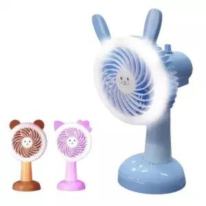 ( )자이언트 LED 조명 탁상용 책상 소형 미니 선풍기 이동식 핸디형 핸디