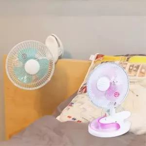 ( )윅스 집게형 미니 탁상용 침대 아이방 클립 선풍기 사무실 책상용 캠핑용