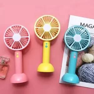 (색상 핑크)탁상용 휴대 겸용 미니 LED 램프 휴대용 선풍기 직장인 여름 미니써 큘레 이터 책상용
