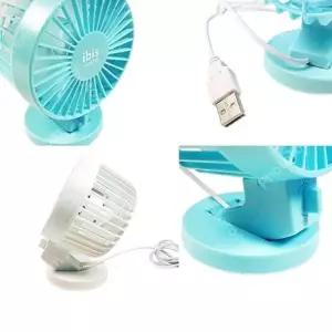 (색상 혼합)1오천 탁상용 미니 USB 더블팬 선풍기 1박스 72개입