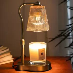 타이머 및 디밍 설정이 가능한 캔들 워머 램프 조절 높이의 무염향 왁스 멜터 우아한 홈 데코 나이트