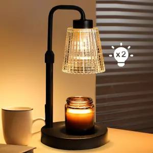 361 캔들 워머 램프 높이 조절 가능한 왁스 멜팅 타이머 포함 여성 생일 선물 전구 2개 병 향초에 이상적임