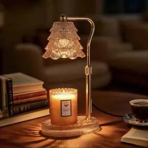 타이머와 디머가 장착된 LVYE 캔들 워머 램프 높이 조절 가능한 라이트 향이 나는 왁스 병 캔들을 위한