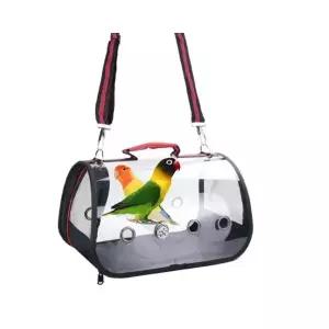루미나D 가방 앵무새 투명 이동장 휴대용 새장 외출 중형