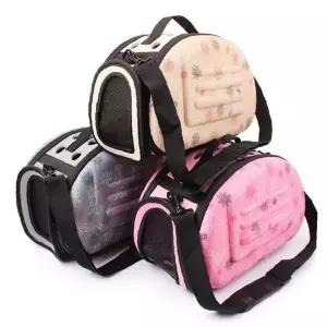 ( )애견가방 베이지 접이식애견가방 여행용반려견가방 접이식반려견캐리어 강아지슬링백 대형고양이가방