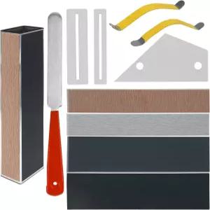 유톤스 루시에 공구 세트 프렛 크라우닝 파일 로커 레벨링 빔 샌딩 핑거보드 가드 스트링 스프레더 및 기타