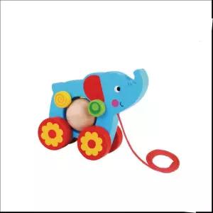 투키토이 줄당기기 코끼리 1pcTKE006블럭 나무 우드 모자이크 미니 나노 놀이 창의력발달 의교구 어린이선