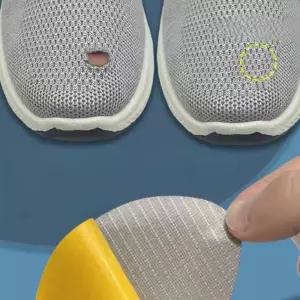 앞쪽 패치 보수 강력 접착 패드 운동화 신발 보호 구멍 메쉬 수선 뒤꿈치