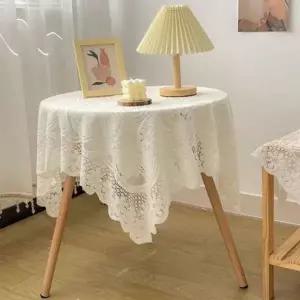 [셀러에이드]레이스 식탁보 레이스 테이블보 인테리어 깔끔한 다이닝 거실 덮개