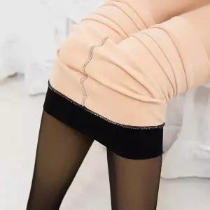 겨울 살색 비치는 검정스타킹 기모 따뜻한 착시스타킹 hgM1+5NjB