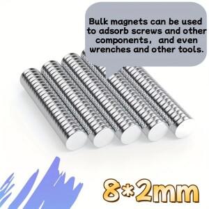 8x2mm 등급 자석 가정, 사무실 및 산업용 고강도 실린더