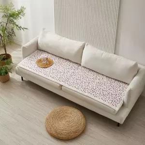 [르헤브] 퐁퐁이 여름 쇼파패드 쿨 시어서커 소파 매트 깔개 커버 4인용
