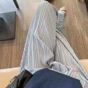 플리츠 고무줄팬츠 밴딩바지 데일리 주름 츄리닝qrs863