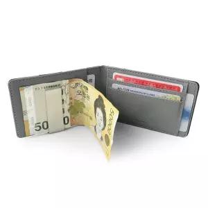 수제머니클립 돈지갑 남성용 얇은 메탈 지폐 홀더