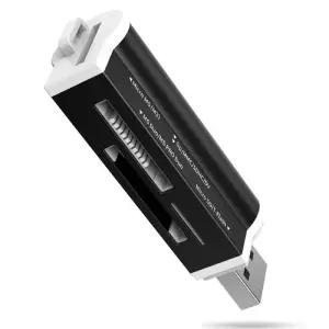 CF카드리더기 마이크로 SD T-플래시 MMC SDHC MS PRO DUO TF M2 메모리 스틱용 고속 멀티 USB 20 올인원 카