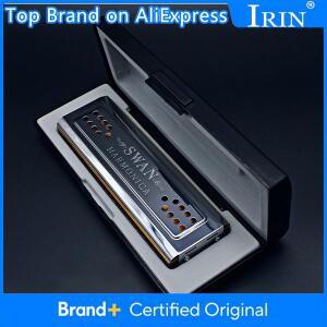 IRIN 24 홀 트레몰로 하모니카 폴리포닉 양면 C/G 키 음악 전문가 적합 목관악기