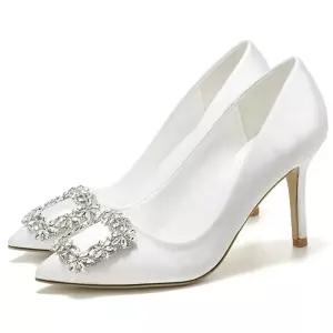 드레스 스몰 신발 포인트 빅사이즈 슈즈 라인스톤 웨딩 스타일 신부 파티 하이힐113646