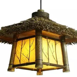 전통 조명 볏짚 등갓 무드등 미니어처 초가집 한옥집