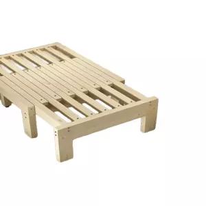 접이식 원목침대프레임 자취방 가정용 대나무 60cm 폭x길이 프레임