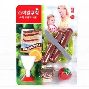 요리놀이 찍찍이장난감 유아용 소세지 역할체험 키즈 음식모형