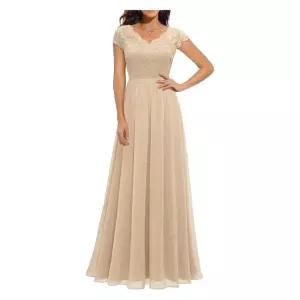 웨딩 파티 신부 들러리 드레스 스티칭 레이스 하이 연주회 여성용 프롬 롱 이브닝 원피스