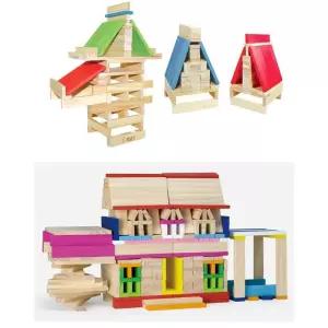 유치원 집중력발달 어린이 원목블럭 수개념학습 탑쌓기 유아