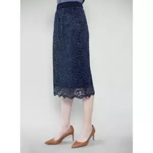 [롯데백화점]모라도 라셀 레이스 미디 스커트 MIM5SK350