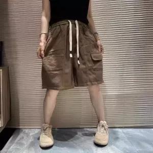 마킷3 여성 청바지 숏 청반바지 루즈핏 캐주얼 여름 레드 정품 면 데님 5부 팬츠 와이드핏 빅사이즈 JEN2