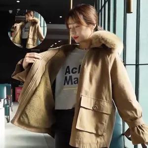 후드점퍼 퍼프소매 빅포켓 겨울코디 모자 야상 스타일