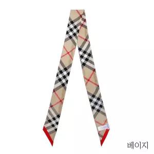 버버리 시그니쳐 스키니 실크 스카프