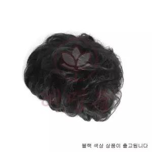 혜명몰 웨이브 정수리가발 블랙 남성가발 여성 여신머리 여성탈모 헤어피스