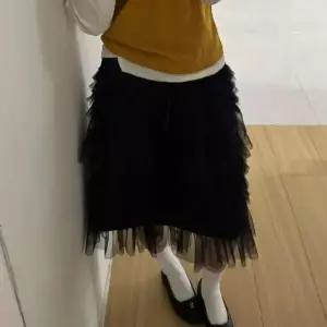 [다잇템] 여성 로맨틱 일상 비침 프릴 치마