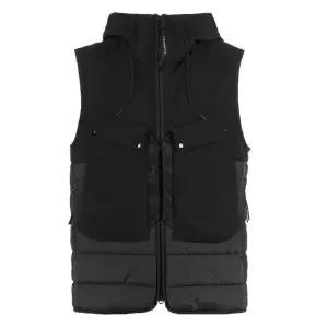 CP컴퍼니 쉘-R 고글 후드 조끼 블랙 114594165