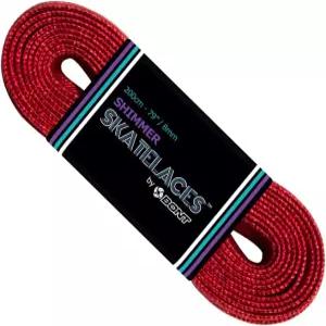 본 스케이트 8mm 쉬머 레이스 - 79인치 96인치 108인치 매우 체리 레드