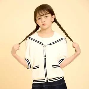 [롯데백화점]인디고뱅크키즈 세일러반팔가디건 IKCK24301