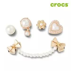 [크록스]골드 진주 지비츠 5개 세트 10014831_CA