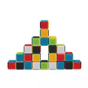 육면체 네모 탈부착 쌓기놀이 블럭완구 블록 물렁 안전 신생아