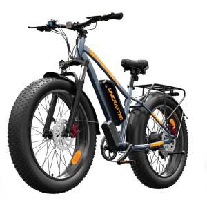 1000W 전기 자전거, 26인치 팻 타이어가 장착된 7단 스피드 최대 시속 30마일 및 50마일, 48V 18.2Ah 배터리, 유압 디스크 브레이크, 눈, 산, 모래, 도로용 올터레인 모프드 스타일 자전거