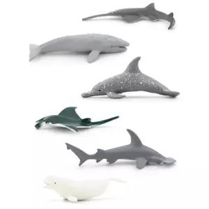 상어 고래 가오리 바다동물 피규어6종 장난감물고기 유치원 놀이방