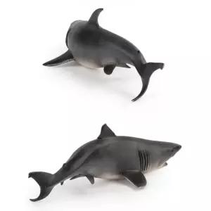참다랑어 백상아리 고래 유아동 모형완구 동물미니어처 5살 유치원