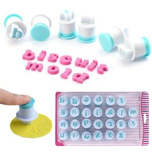 26개 소문자 베이킹 몰드 재사호환용  플라스틱 알파벳  DIY 커터 비스킷 퐁당 케이크 장식 도구 ZYF