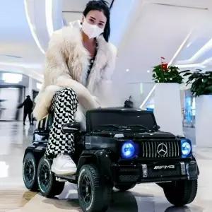 벤츠 전동차 전동 배터리 검정 음악소형 전기 구동 자동차 지바겐 푸쉬카 대용량 이중구동블루투스