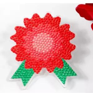 카네이션 브로치 보석 비즈 십자수 스승의날 뱃지 어버이날 꽃 코사지 선물 부모님 꽃브로치 감사 선생님