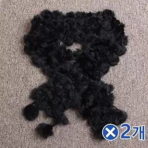 [오너클랜]TBZ 방울 토끼퍼 쁘띠목도리 블랙x2개 따뜻한머플러