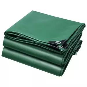 PVC 타포린 방수천막 방수천 천막천 카키색 바람막이