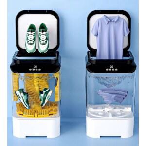 가정용 전자동 신발 세탁기 일체형 슬립온 운동화 소형 세척기 화이트 모델