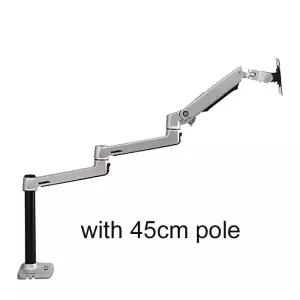 V63C-450 알루미늄 풀 모션 프리 리프팅 울트라 롱 암 10-32 인치 LED LCD 모니터 홀더 마운트 브래킷