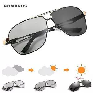 가벼운 운전 선글라스 편광 골드블랙 보잉 야간 변색abc048